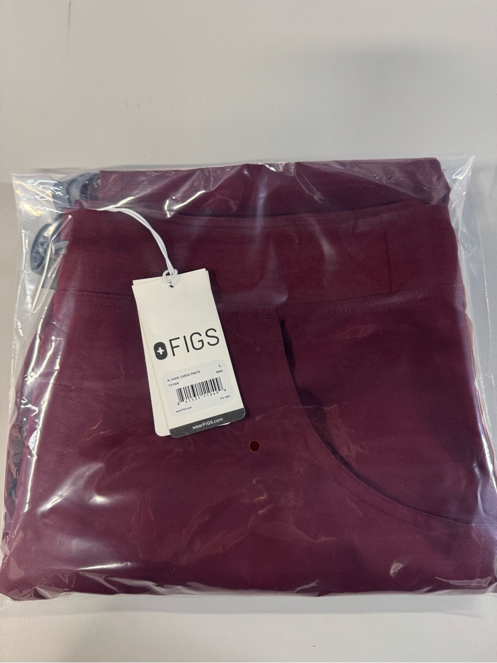 FIGS Kade Burgundy Scrub Pants